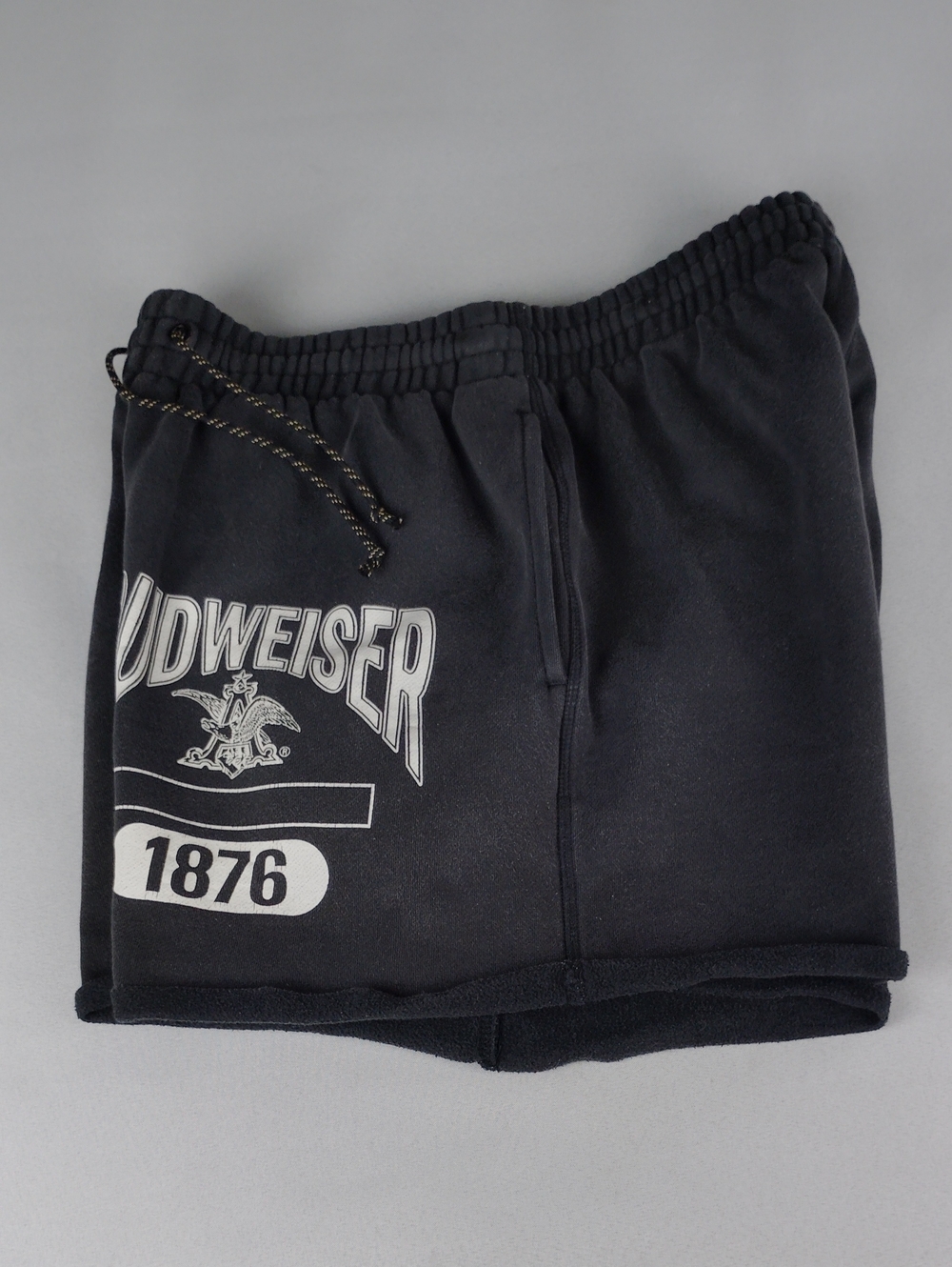 Pacsun "Budweiser" Black Women's Logo Lounge Shorts with White Graphics
